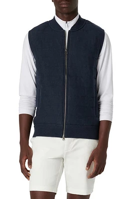 Bugatchi Cotton Zip-Up Sweater Vest at Nordstrom,