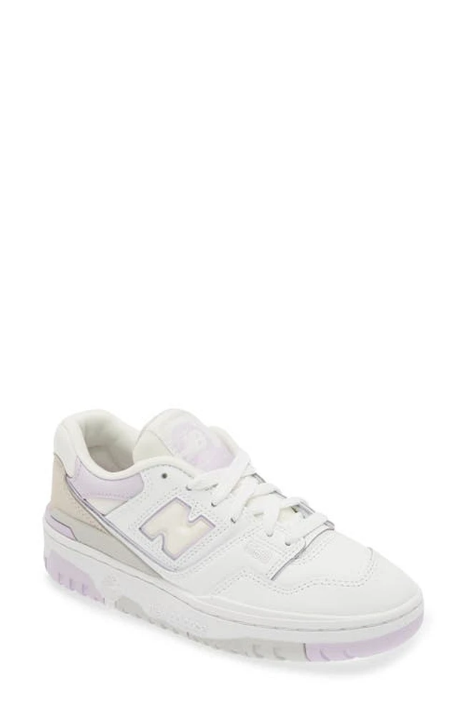 New Balance 550 Basketball Sneaker White/Thistle at Nordstrom, M