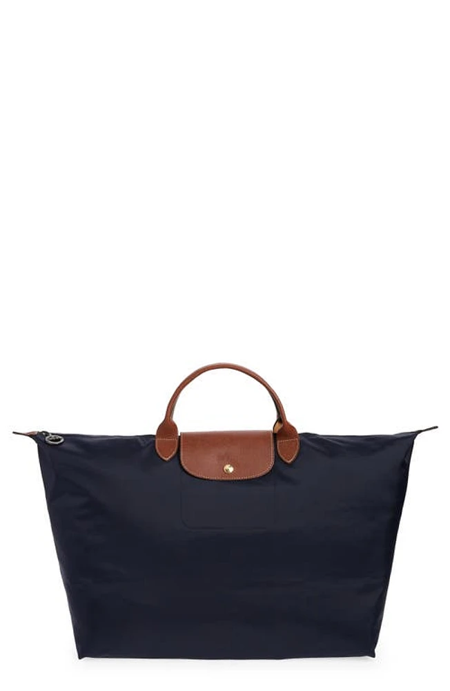 Longchamp 'Le Pliage' Overnighter in Marine at Nordstrom