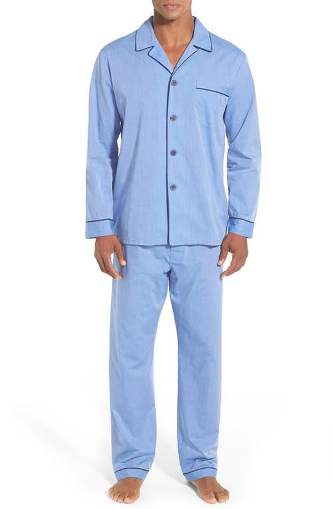 Majestic International Cotton Blend Pajamas in Blue at Nordstrom, Size Xx-Large