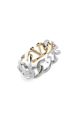 Valentino Garavani Men's VLOGO Chain Ring Y44 - Palladium at Nordstrom, Us