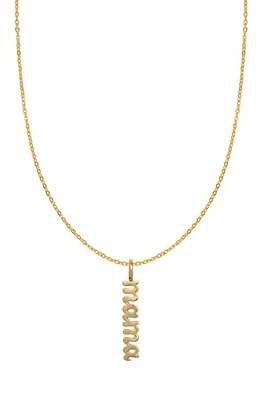 MADE BY MARY Mama Pendant Necklace in Gold at Nordstrom