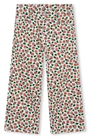 KENZO Kids' Floral Print Twill Pants 12P-Ivory at Nordstrom