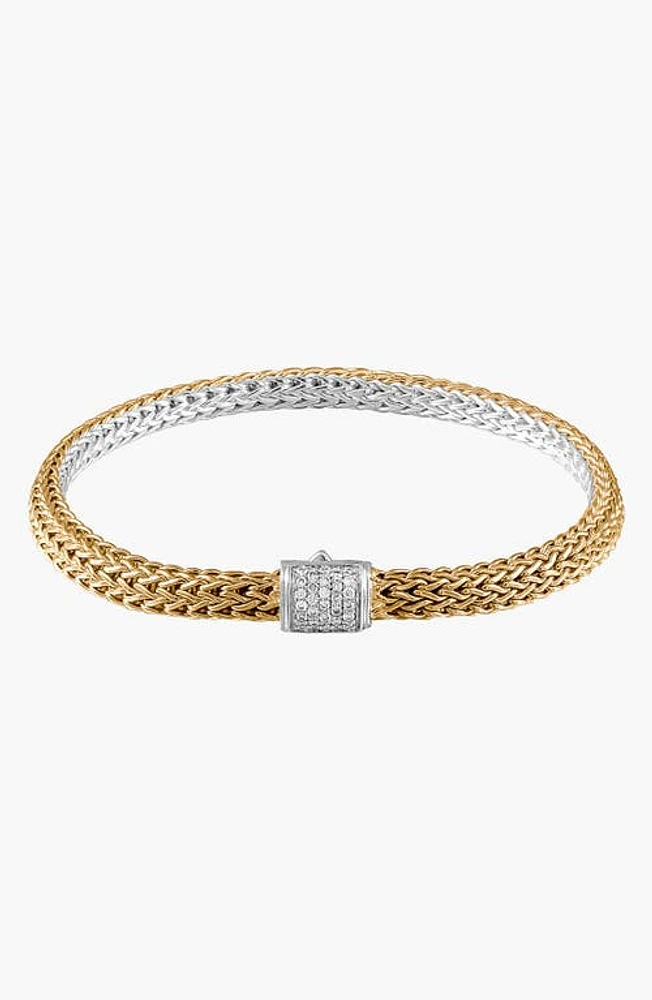 John Hardy Classic Chain Extra Small Bracelet, 5mm in Gold/Silver at Nordstrom