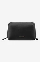 MAISON de SABRÉ Leather Tech Pouch in Black Caviar at Nordstrom