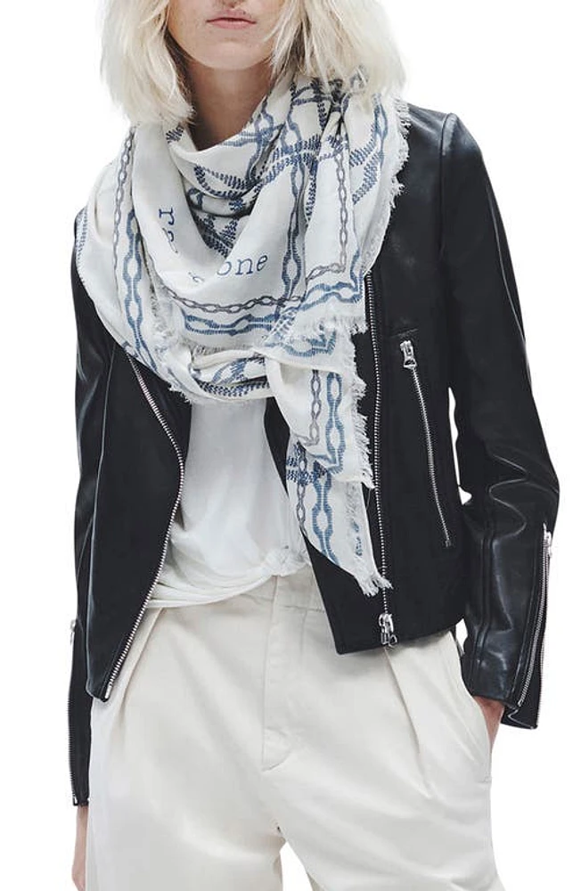 rag & bone Pea Chain Scarf in White at Nordstrom