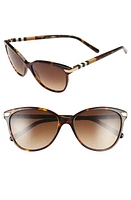 burberry 57mm Cat Eye Sunglasses in Dark Tortoise at Nordstrom