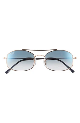 Ray-Ban RB3719 54mm Oval Sunglasses in Rose Gold at Nordstrom