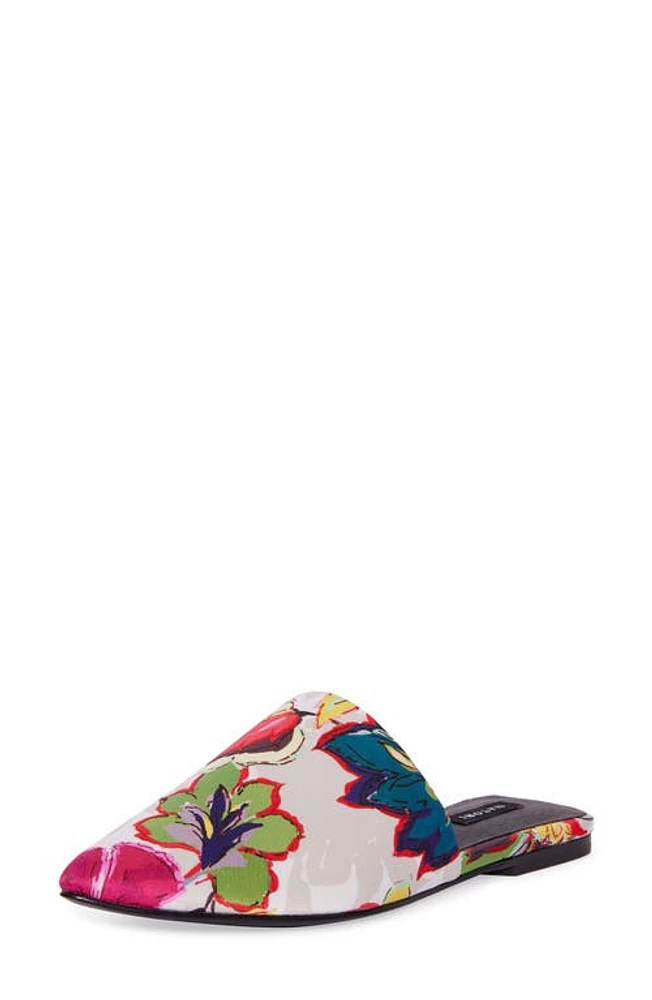 Natori Adore Floral Mule Natural at Nordstrom,