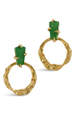 Alexis Bittar Mobile Green Druzy Door Knocker Earrings at Nordstrom