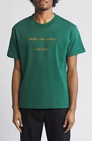 JUNGLES Angels Among Us Embroidered Cotton Graphic T-Shirt Green at Nordstrom,