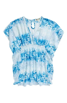 Miken Swim KIds' Cover-Up Caftan Quietude/Directorie Blue at