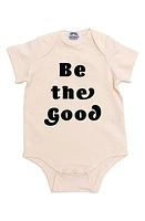 POLISHED PRINTS Be The Good Organic Cotton Bodysuit Natural at Nordstrom, Us