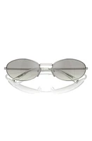 Prada 59mm Oval Sunglasses in Silver at Nordstrom