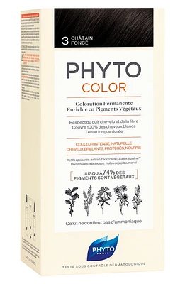 Phytocolor Permanent Hair Color in 3 Dark Brown at Nordstrom