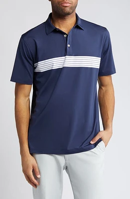 Peter Millar Clyde Performance Jersey Polo Navy at Nordstrom,