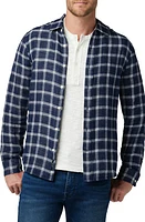 Joe's Oliver Plaid Double Face Cotton Button-Up Shirt True Navy at Nordstrom,