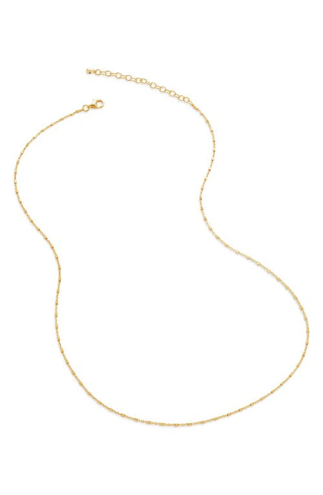 Monica Vinader Station Chain Necklace in 18Ct Gold Vermeil at Nordstrom