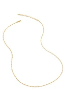 Monica Vinader Station Chain Necklace in 18Ct Gold Vermeil at Nordstrom