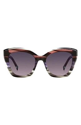 Missoni 54mm Cat Eye Sunglasses in Violet Brown/Mauve Pink at Nordstrom