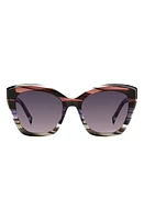 Missoni 54mm Cat Eye Sunglasses in Violet Brown/Mauve Pink at Nordstrom