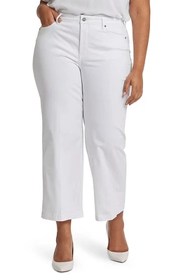 NYDJ Teresa Ankle Wide Leg Jeans Optic White at Nordstrom,