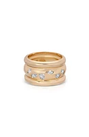 Ettika Cubic Zirconia Multiband Ring in Gold at Nordstrom