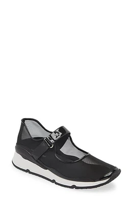 Jeffrey Campbell Kicks Mary Jane Sneaker Black Mesh Patent at Nordstrom,