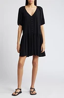 Treasure & Bond Button-Up Drop Waist Minidress at Nordstrom,