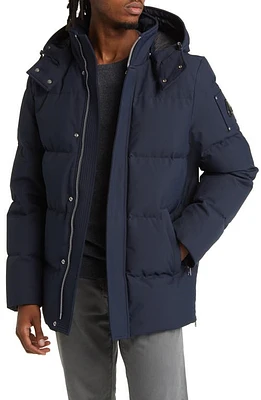 Moose Knuckles Men's Mapleton Water Repellent Down Jacket Navy at Nordstrom,