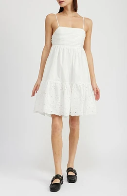 En Saison Doreene Strapless Fit & Flare Dress Off White at Nordstrom,