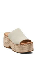 TOMS Lailam Espadrille Platform Slide Sandal Natural at Nordstrom