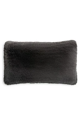 UnHide Squish Fleece Lumbar Pillow in Charcoal Charlie at Nordstrom