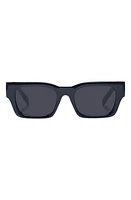 Le Specs Shmood 52mm Rectangular Sunglasses in Black at Nordstrom