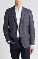 Billy Reid Plaid Wool Sport Coat Navy at Nordstrom,