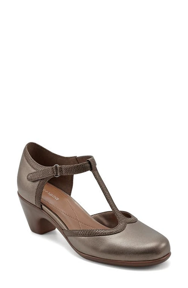 Easy Spirit Cara T-Strap Pump Brown at Nordstrom,