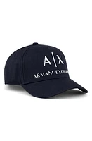 Armani Exchange Classic Embroidered Logo Baseball Cap in Navy at Nordstrom