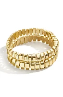 BaubleBar Keegan Set of 2 Beaded Stretch Bracelets in Gold at Nordstrom