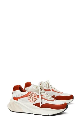 Tory Burch Sawyer Sneaker in New Ivory/Brick Orange/Beige at Nordstrom, Size 5