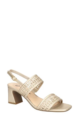 Bella Vita Xannon Block Heel Slingback Sandal Champagne at Nordstrom,