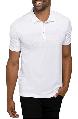 TravisMathew Gulf Side Stripe Polo White at Nordstrom,