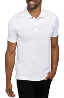 TravisMathew Gulf Side Stripe Polo White at Nordstrom,