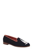 ByPaige BY PAIGE Needlepoint Sailboat Flat White/Navy at Nordstrom,