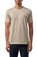 Psycho Bunny Saratoga Pima Cotton T-Shirt Natural Linen at Nordstrom,