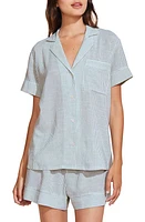 Eberjey Nautico Stripe Short Sleeve Shirt & Shorts Pajamas at Nordstrom,