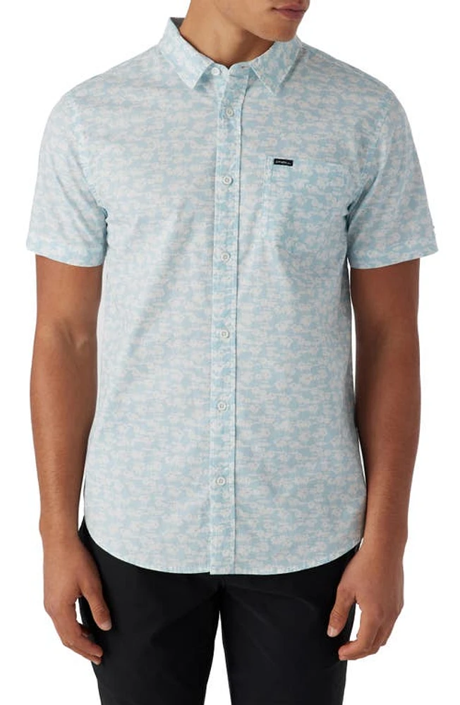 O'Neill Quiver Stretch Short Sleeve Button-Up Shirt at Nordstrom,