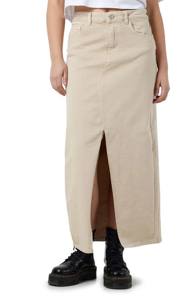 Noisy may Kelly Midi Denim Skirt Safari at Nordstrom,