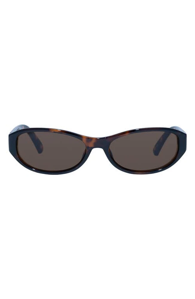 Le Specs Don't Cha 56mm Oval Sunglasses in Tort at Nordstrom