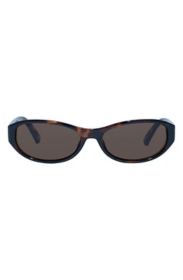 Le Specs Don't Cha 56mm Oval Sunglasses in Tort at Nordstrom