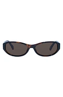 Le Specs Don't Cha 56mm Oval Sunglasses in Tort at Nordstrom